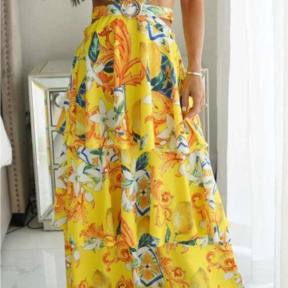 #93 NWT - Lemon Blossom Dress by A Peach - Picture 3 of 9